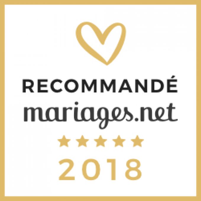 Recommandé mariage.net 2018 !